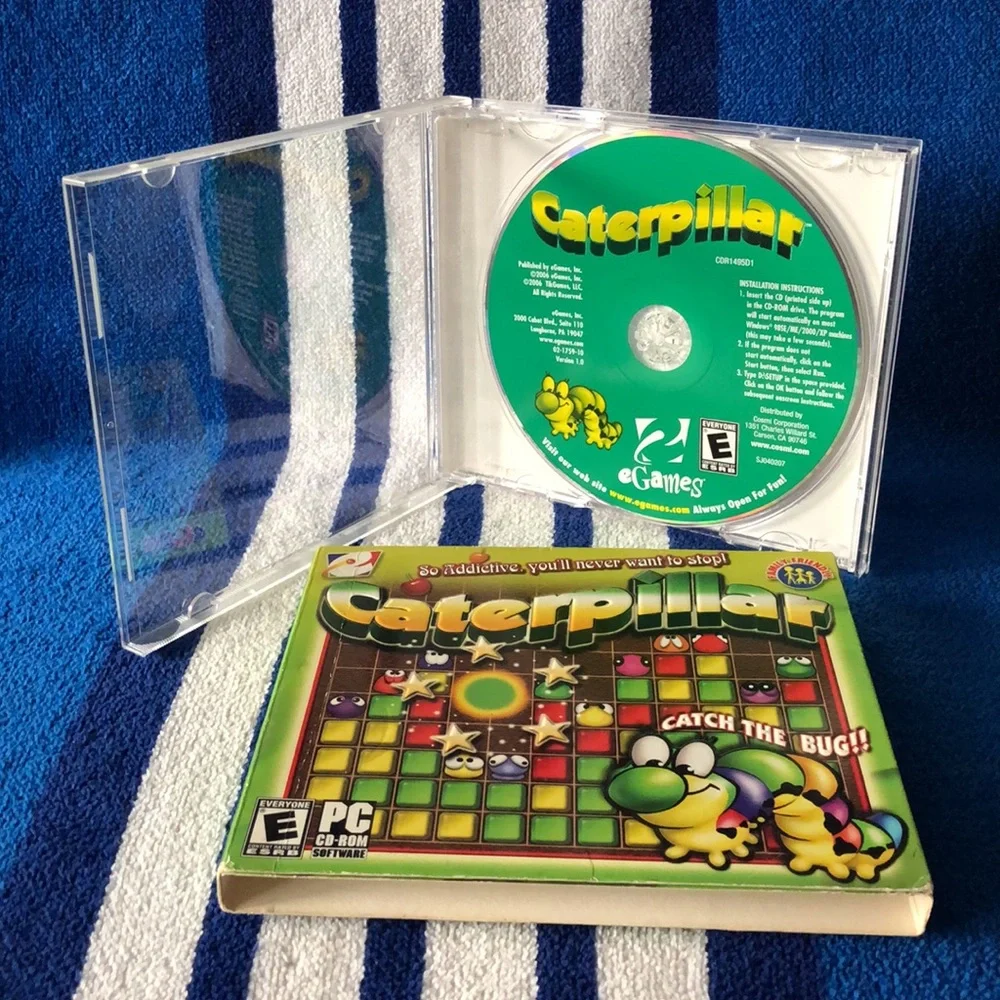 eGames Caterpillar - Catch The Bug CD-Rom Game -2006 PC